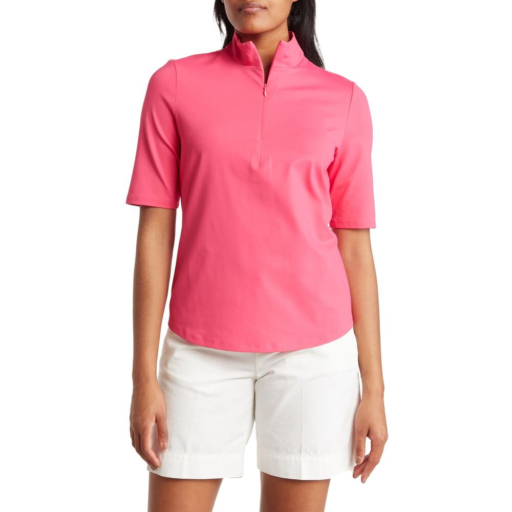 New Tommy Bahama Aubrey IslandZone Half Zip Top in Pink Size XXS